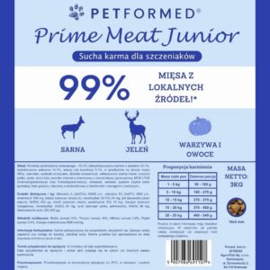 Karma Petformed Prime Meat Junior Dziczyzna - obrazek 4