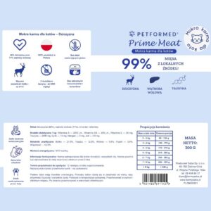 Mokra karma Petformed Prime Meat dla kota — Dziczyzna - obrazek 4